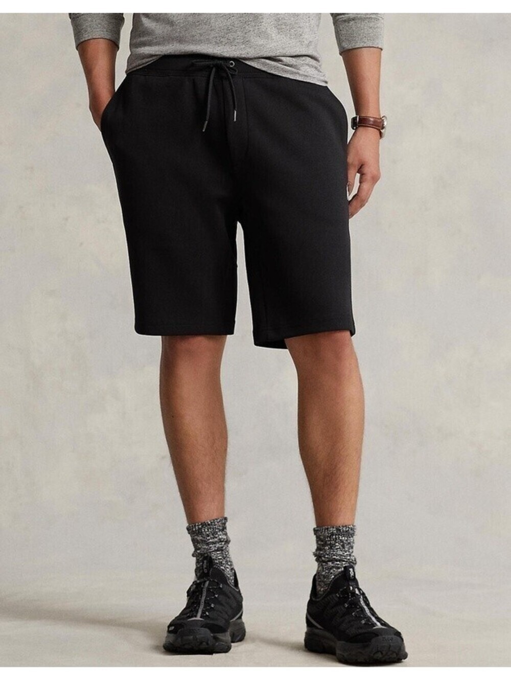 Polo Ralph Lauren Men's XXL Black Custom Slim Fit Double-Knit Shorts NWT